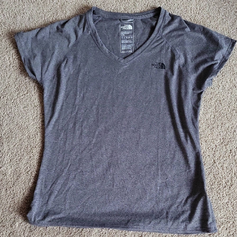 The North Face Gray Fitted Short Sleeve Tee
